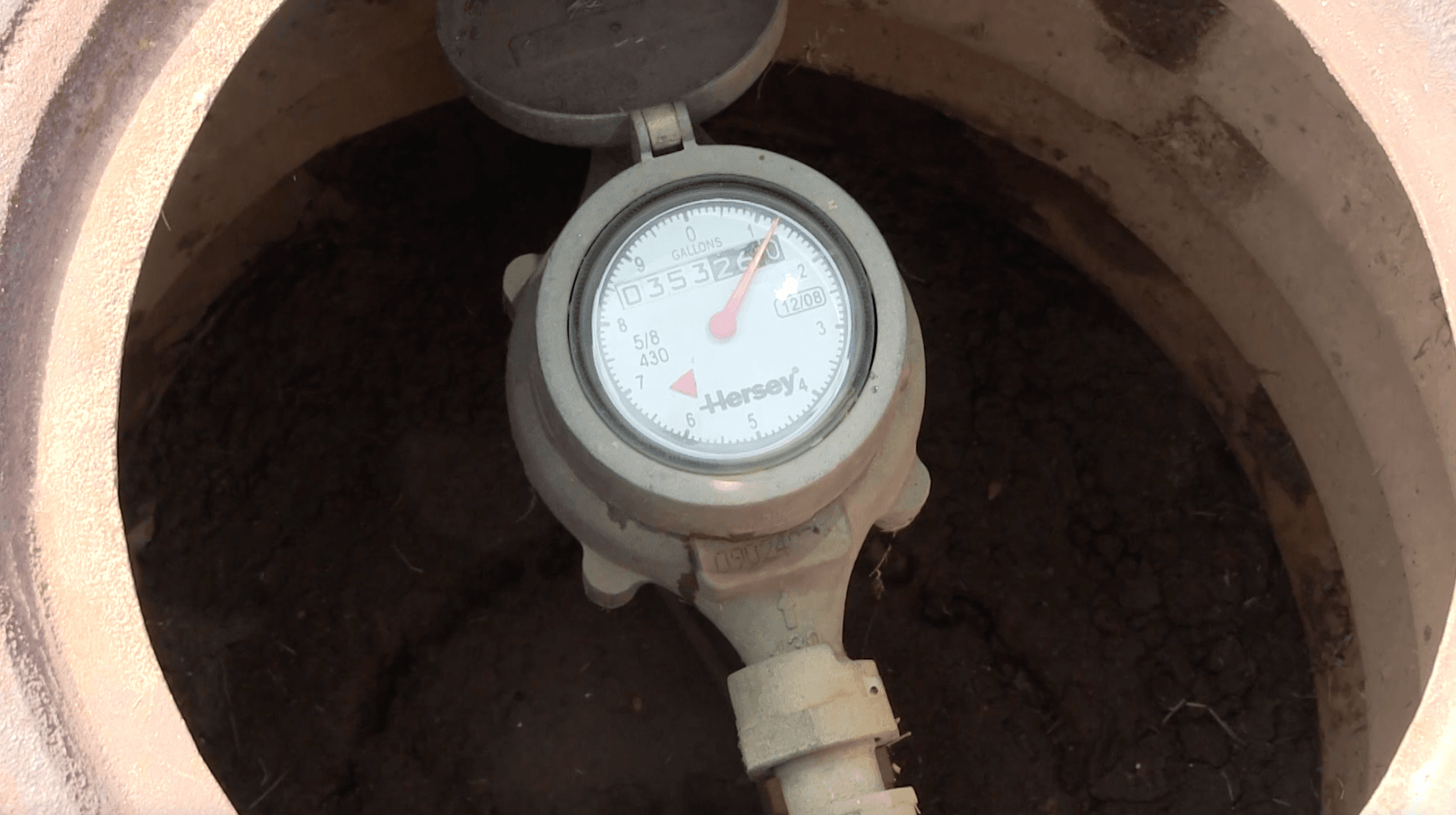 Water Meter Found Hidden in the Ground